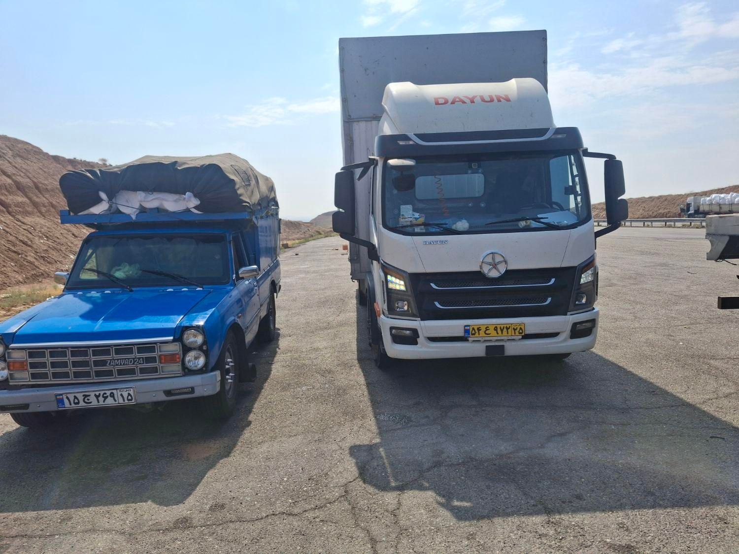 خاور مسقف 6ونیم متری با ۱۲۰پتو ((حمل مبل ))|خدمات حمل و نقل|مراغه, |دیوار