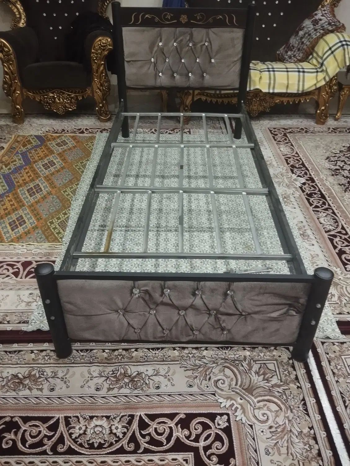 تخت یکنفره فلزی|تخت و سرویس خواب|تهران, فلاح|دیوار