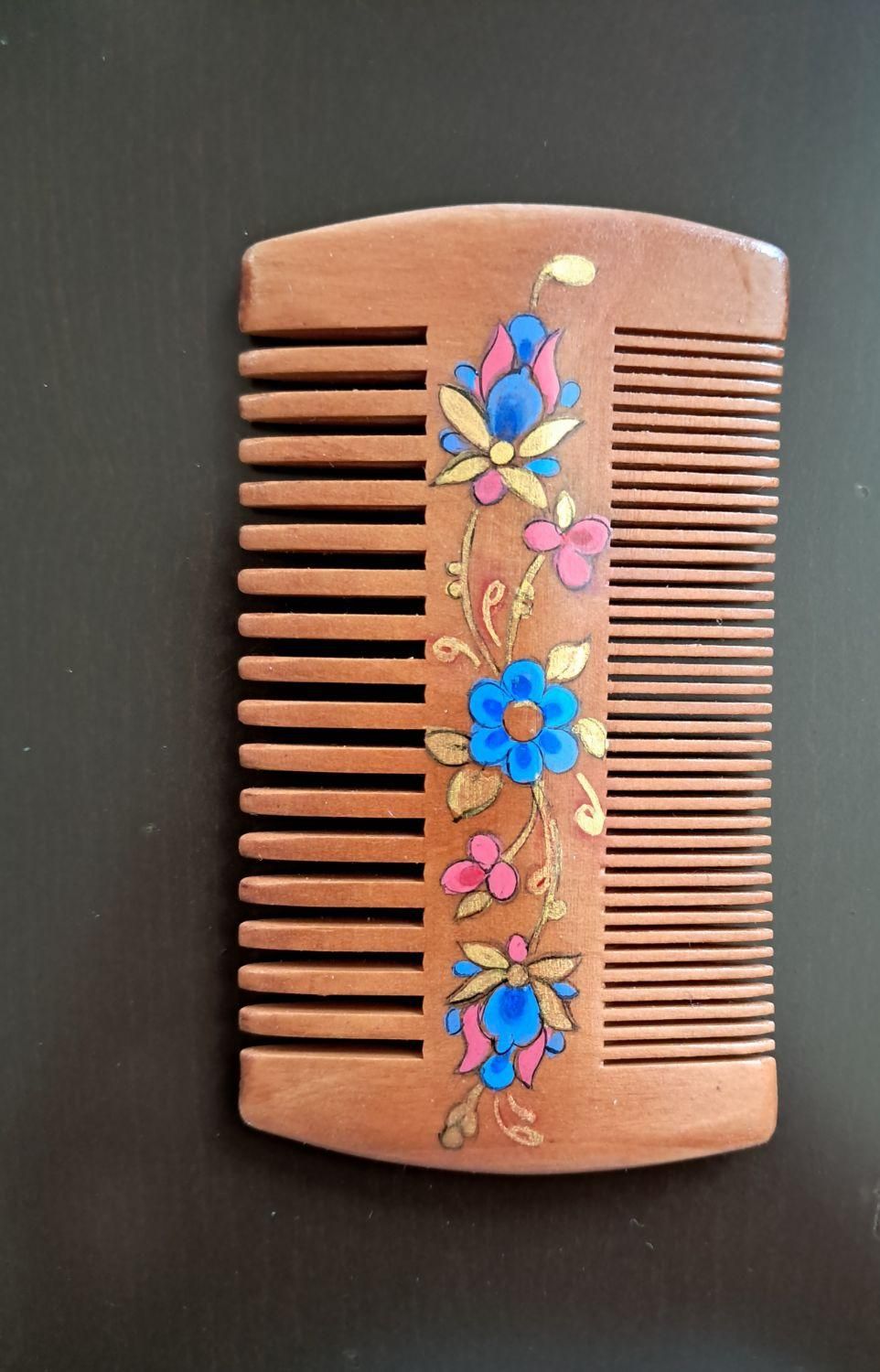 شانه چوبی، نقاشی کار دست|صنایع دستی و سایر لوازم تزئینی|شیراز, باغ تخت|دیوار