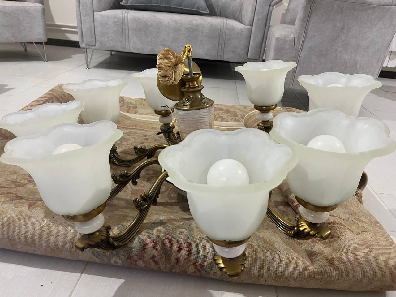 فروش لوستر ۸ شاخه|لوستر و چراغ آویز|رشت, پل تالشان|دیوار