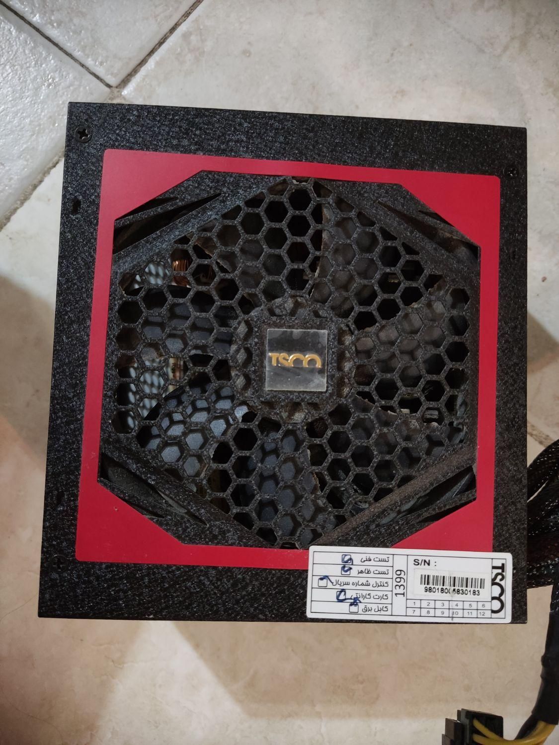 پاور (منبع تغذیه) تسکو tp 800 توان450w|قطعات و لوازم جانبی رایانه|تهران, فدک|دیوار