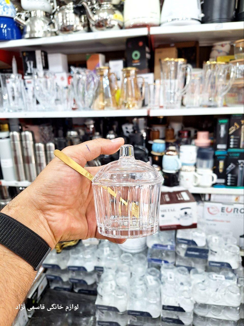 قهوه دان کریستال جدید*لوازم خانگی قاسمی نژاد|ظروف سرو و پذیرایی|سیرجان, |دیوار