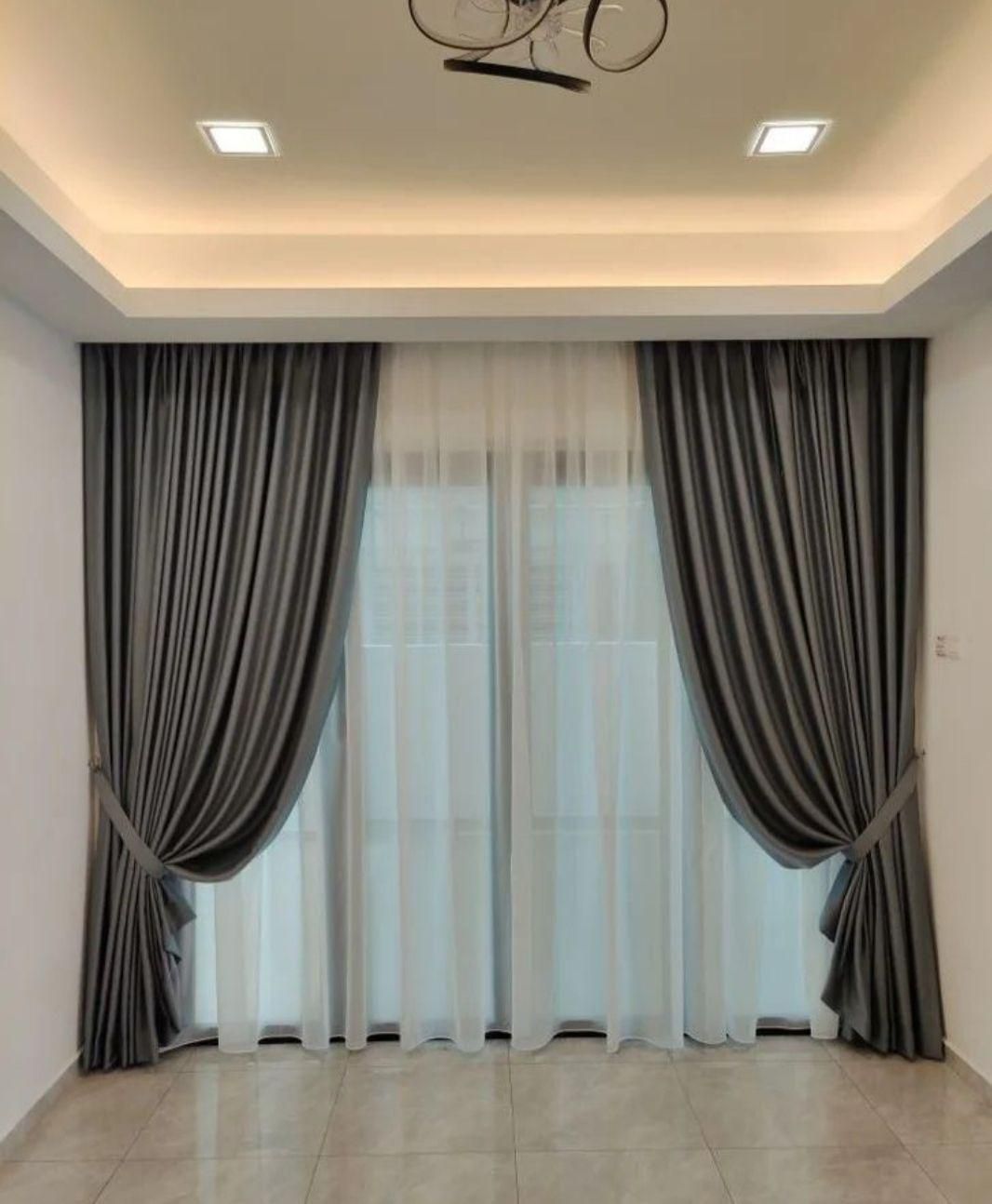 پرده ایتالیایی حریر توری دکوری مخمل پانچی1قساطیی|پرده، رانر، رومیزی|تبریز, |دیوار