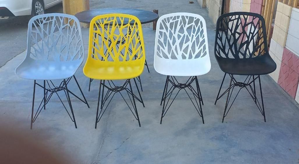 میز و صندلی شاخ و برگی پایه فلزی|میز و صندلی غذاخوری|کرمانشاه, |دیوار