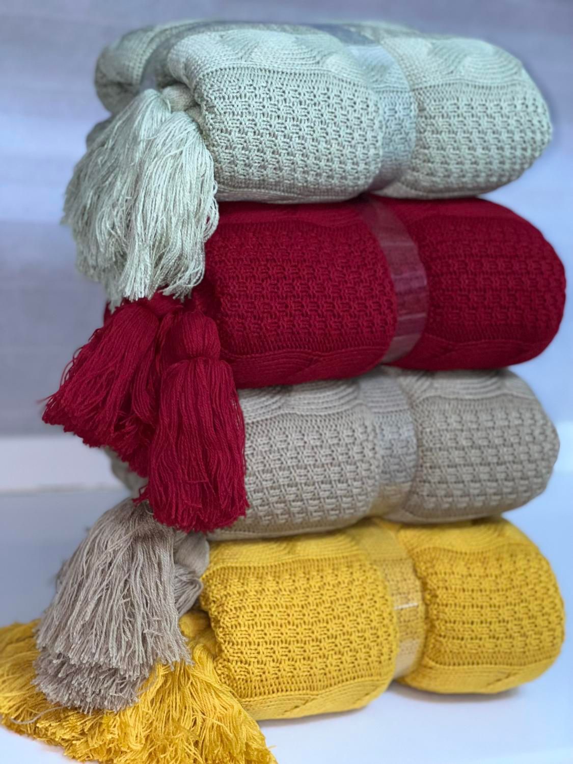 شال مبل بافتنی مدل عرفاتی سایز ۱۴۰ در ۱۷۰ سانتیمتر|مبلمان خانگی و میز عسلی|تهران, فرمانیه|دیوار