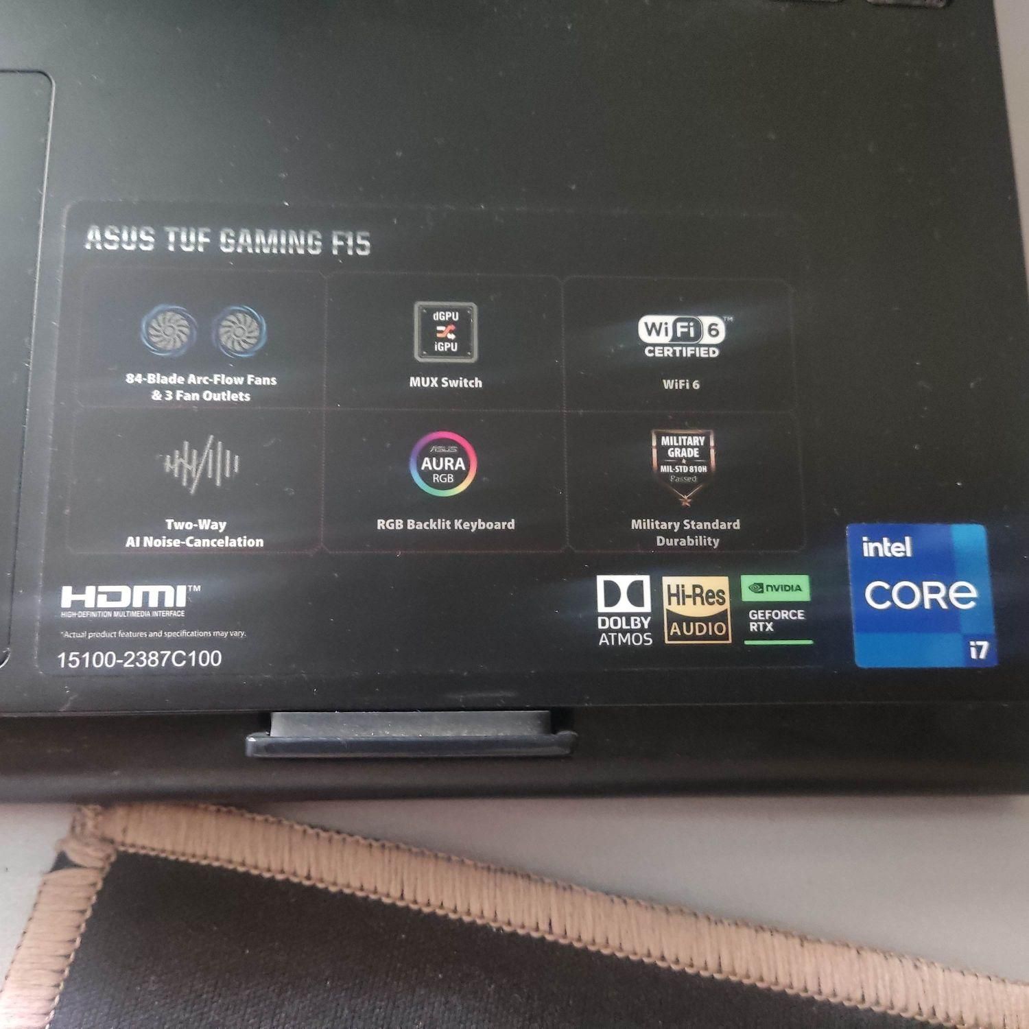لپتاپ تاف گیمینگ ایسوس Asus مدل fx507zc|رایانه همراه|کرمان, |دیوار