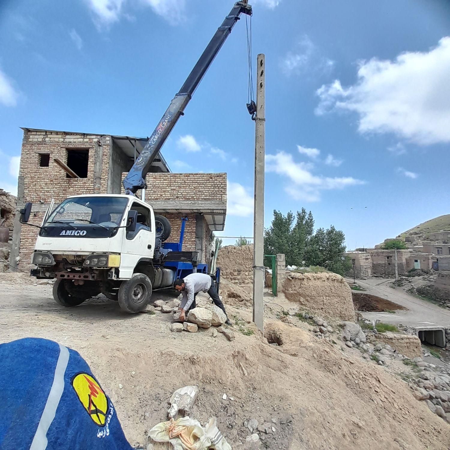 جرثقیل ۴تن دکل بلندو امداد خودرو دودیفرانسیل سبلان|خدمات حمل و نقل|مشگین شهر, |دیوار