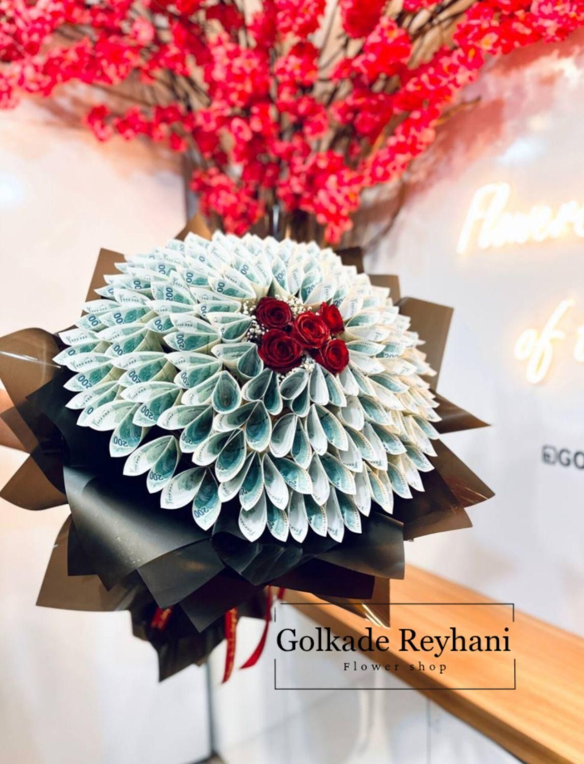 دسته گل پول ارایی|گل مصنوعی|مشهد, هنرور|دیوار