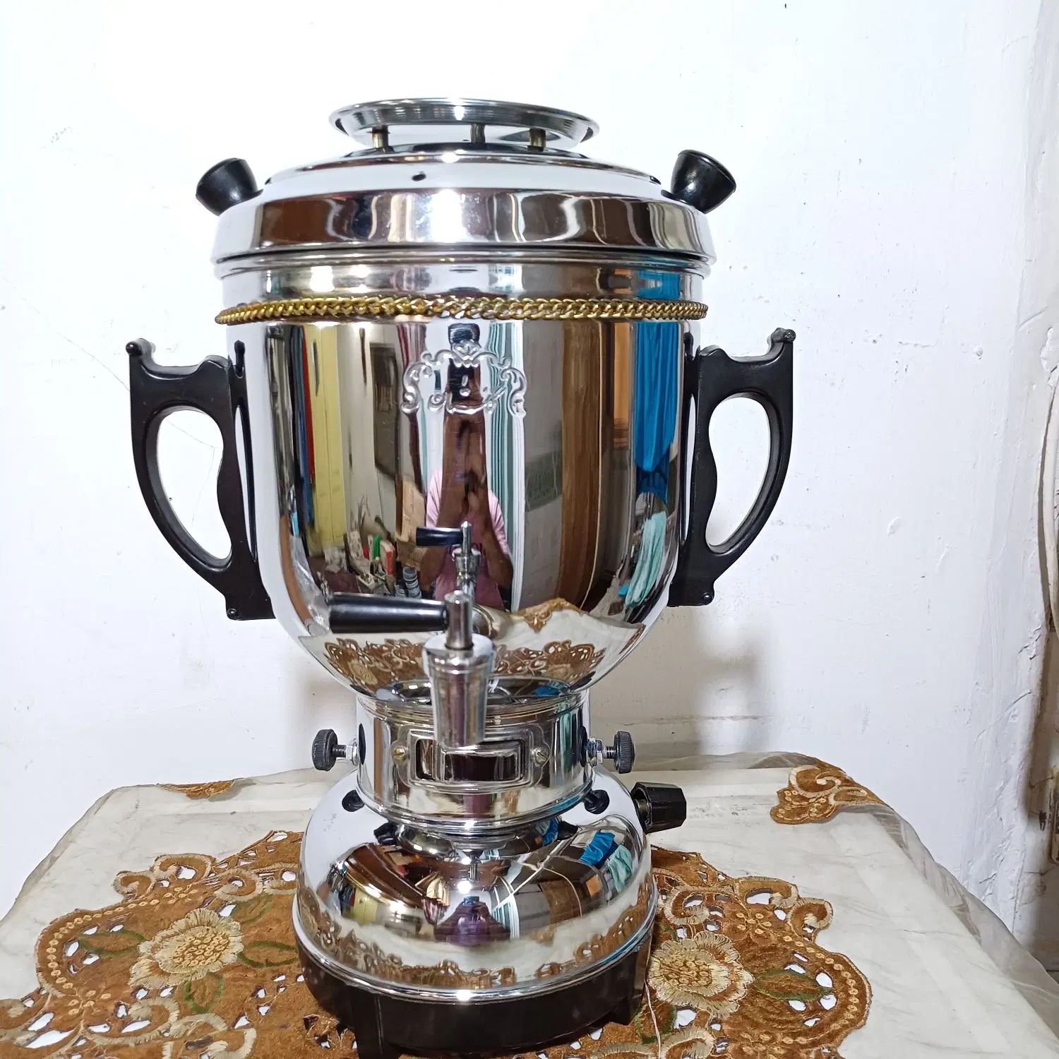 سماور گازی ۶لیتری گلستان نو استفاده نشده|سماور، چای‌ساز، قهوه‌ساز|تهران, هاشمی|دیوار