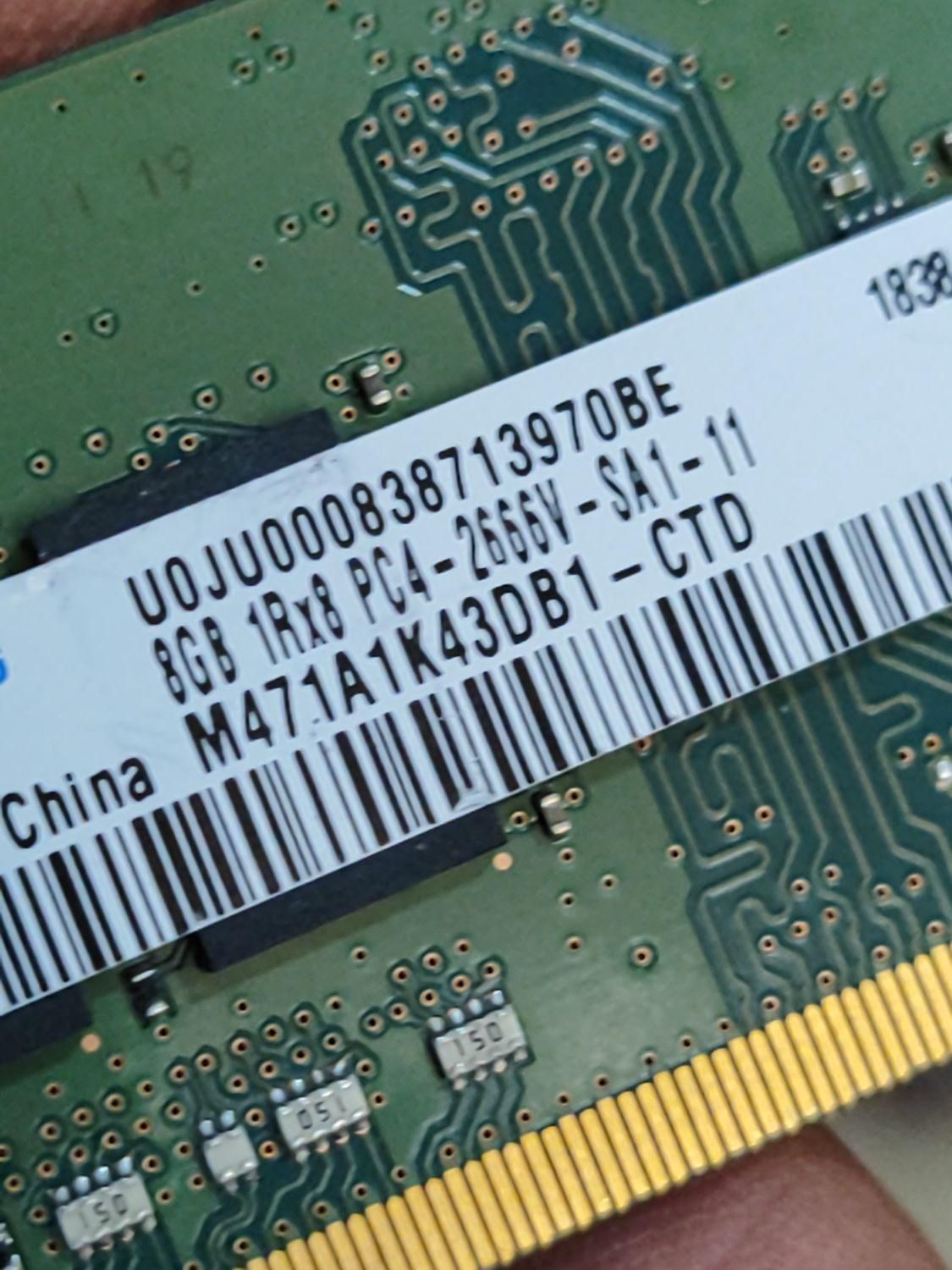 رم ddr4 8 گیگ باس ۲۶۶۶|قطعات و لوازم جانبی رایانه|کرج, ساسانی|دیوار