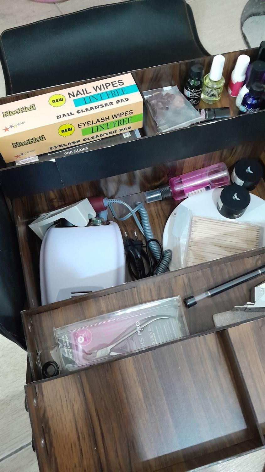 وسایل کاشت ناخن کاملا تمیز و نو|آرایشی، بهداشتی، درمانی|قرچک, زیبا شهر|دیوار