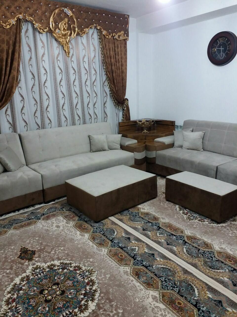 ۲عدد میز پذیرایی، پارچه ترکیه به همراه شیشه ها|مبلمان خانگی و میز عسلی|سهند, |دیوار