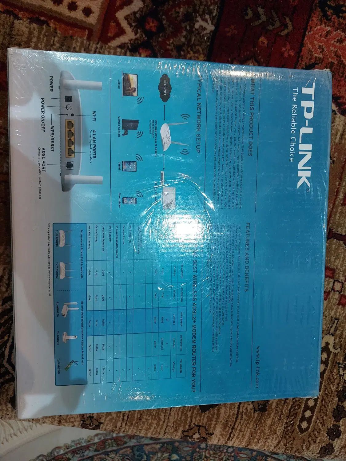 مودمADSL ROUTER بیسیم با سرعت ۳۰۰ مگابایت در ثانیه|مودم و تجهیزات شبکه|اصفهان, احمدآباد|دیوار