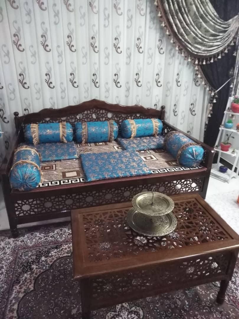 تخت سنتی s....۱۲۰|مبلمان خانگی و میز عسلی|اصفهان, باغ فردوس|دیوار