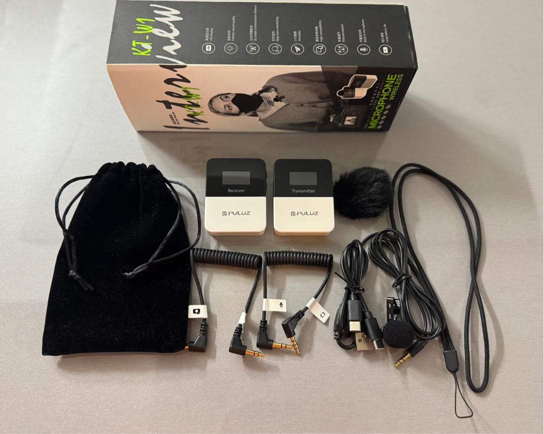 میکروفون بی سیم Puluz 619B KT-W1|صوتی و تصویری|اصفهان, صائب|دیوار