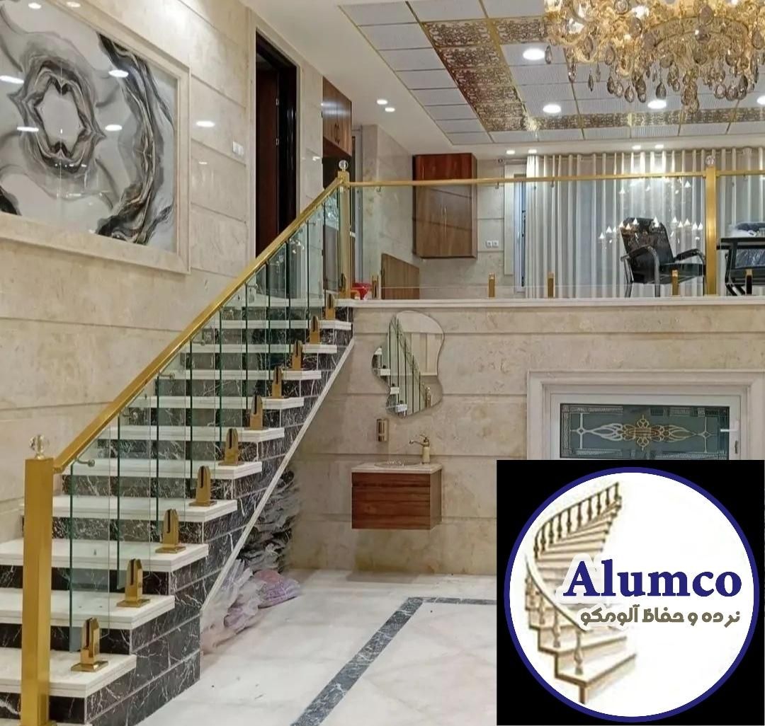 نرده استیل شیشه‌ای مدرن|مصالح و تجهیزات ساختمان|قم, بنیاد|دیوار