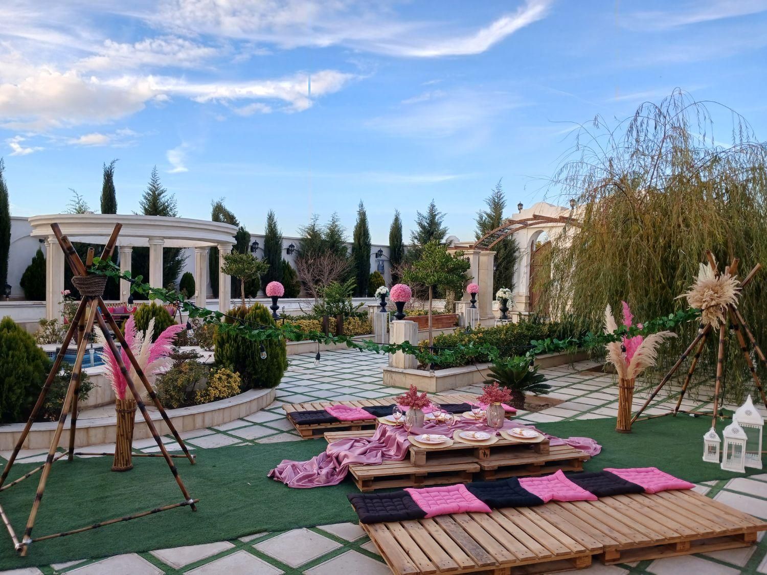 باغ ویلا تولد عقد تالار نامزدی/۱۰۰ نفر ۳۹ میلیون|اجارهٔ کوتاه‌مدت ویلا و باغ|کرج, کمال‌شهر|دیوار