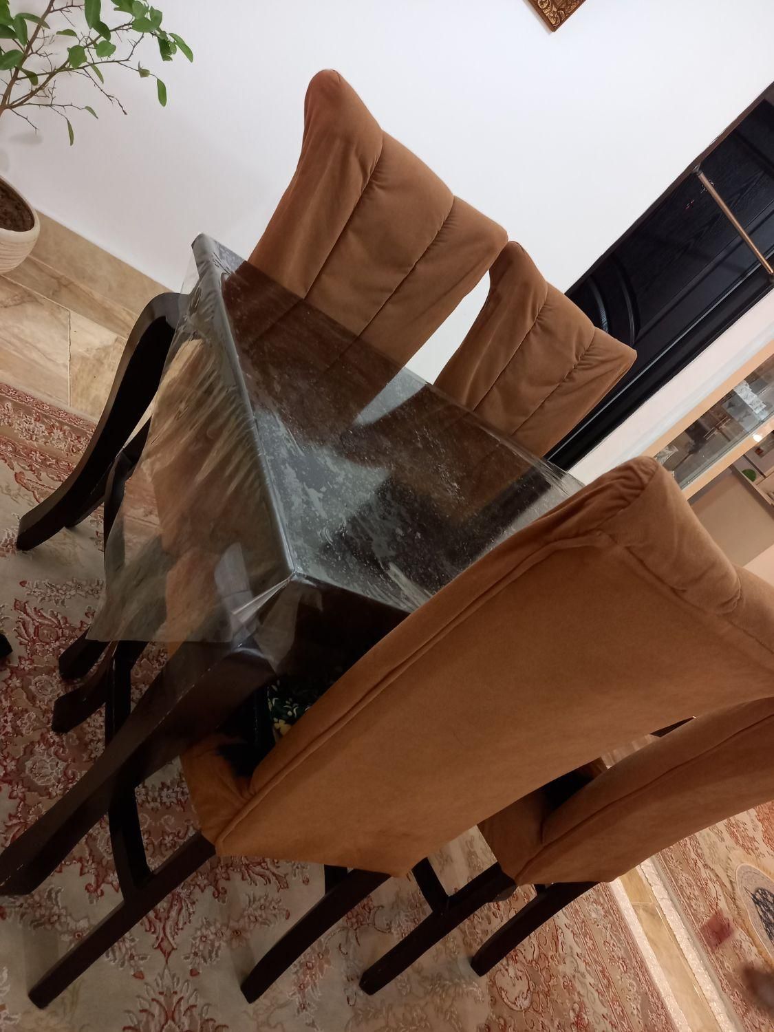 میزغذاخوری طرح چوب|میز و صندلی غذاخوری|ارومیه, |دیوار