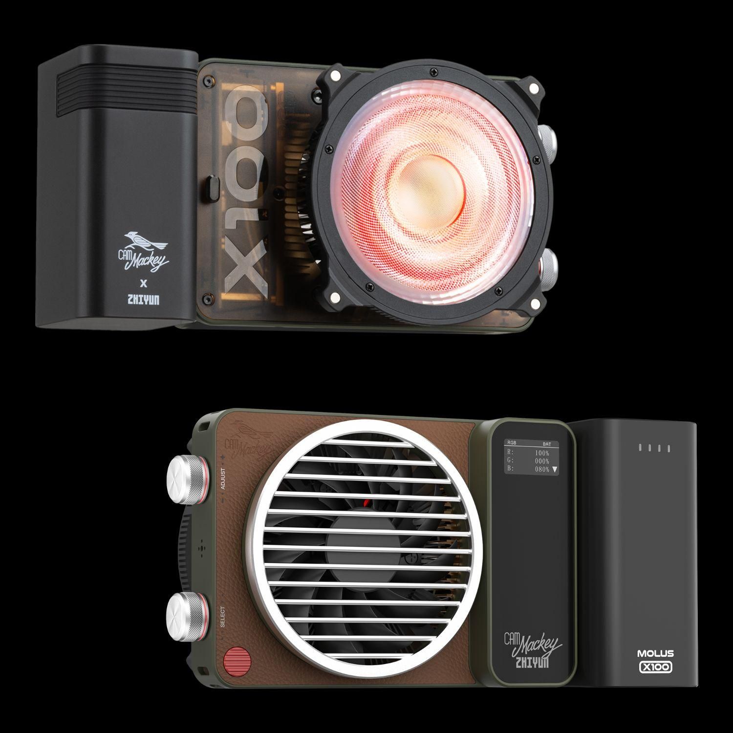 نور عکاسی و فیلمبرداری ژیون zhiyun x100 rgb|دوربین عکاسی و فیلم‌برداری|تهران, فلسطین (میدان انقلاب)|دیوار