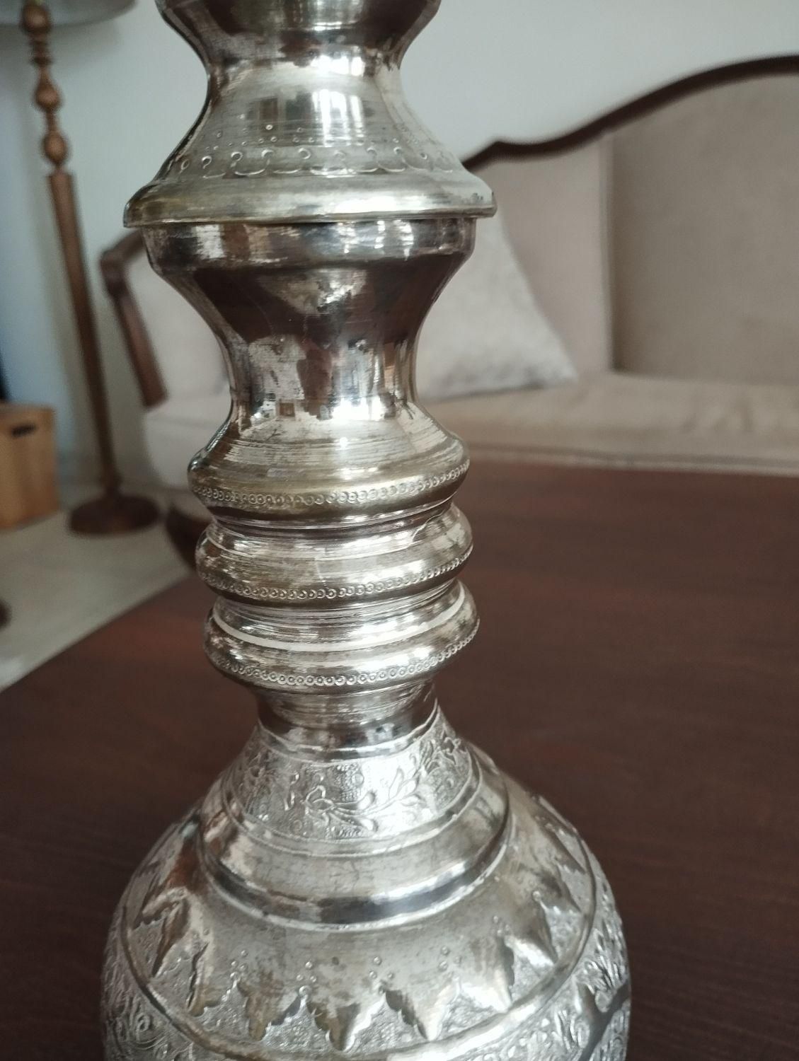 تنگ شاخدار مس و برنج نقره نما|صنایع دستی و سایر لوازم تزئینی|اصفهان, رزمندگان|دیوار