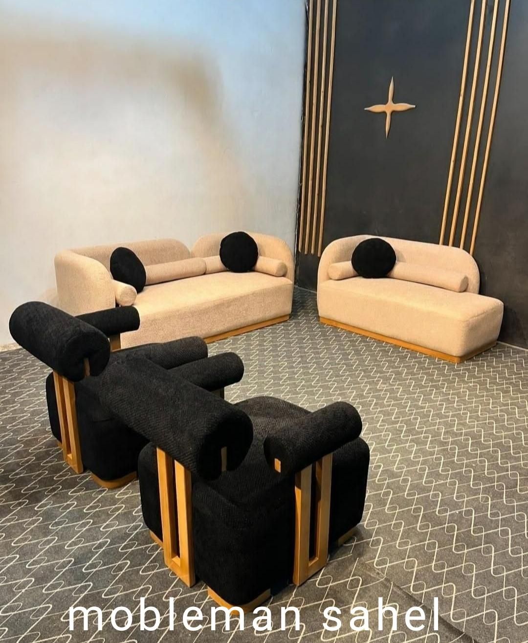 مبل کبریل پینترسی هفت نفر پارچه وارداتی نانو شرکتی|مبلمان خانگی و میز عسلی|نظرآباد, رسالت|دیوار