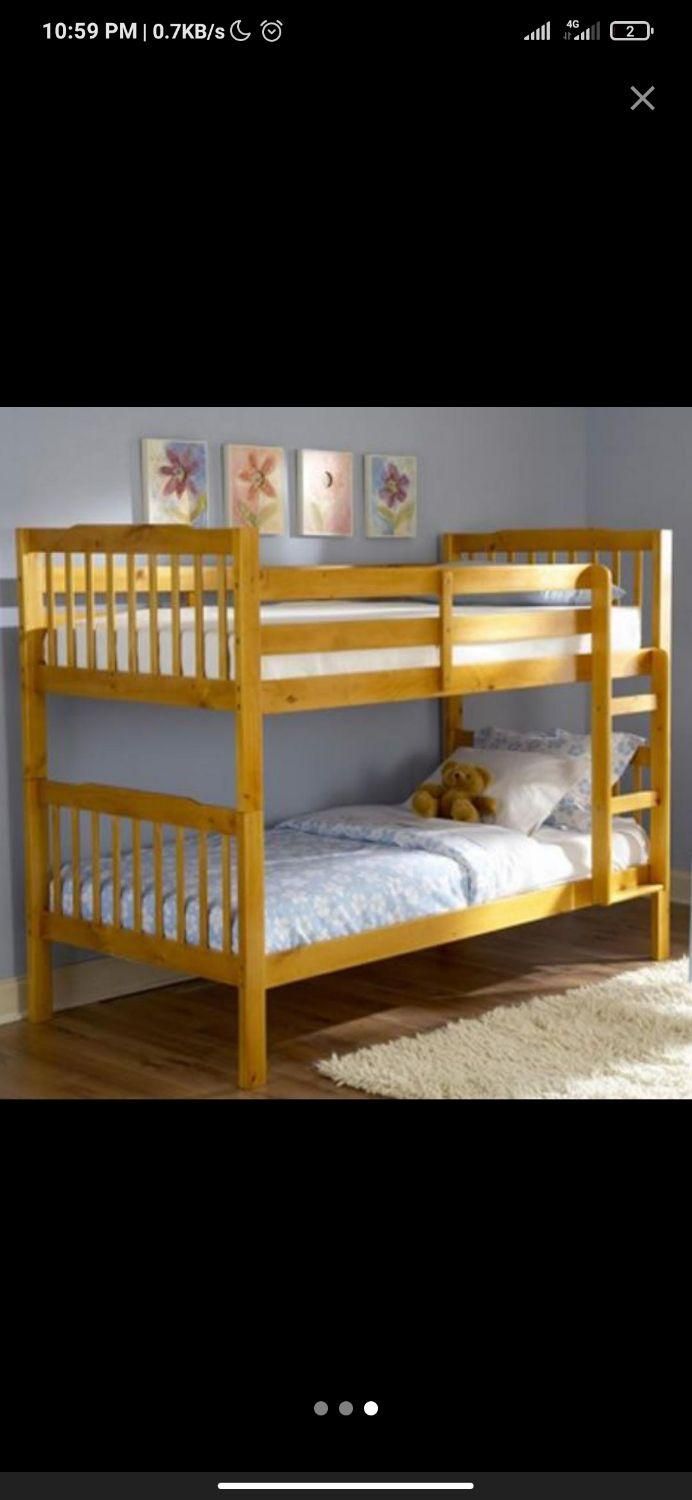 تخت کودک نوجوان چوبی مدل دریا تختخواب|تخت و صندلی بچه|مشهد, ده دی|دیوار