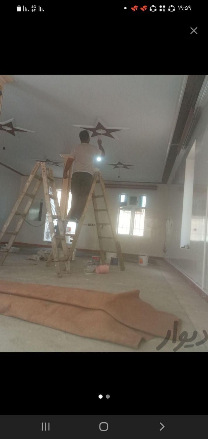 نقاش ونقاشی ساختمان خرده کاری تمام نقاط تهران|خدمات پیشه و مهارت|تهران, ازگل|دیوار