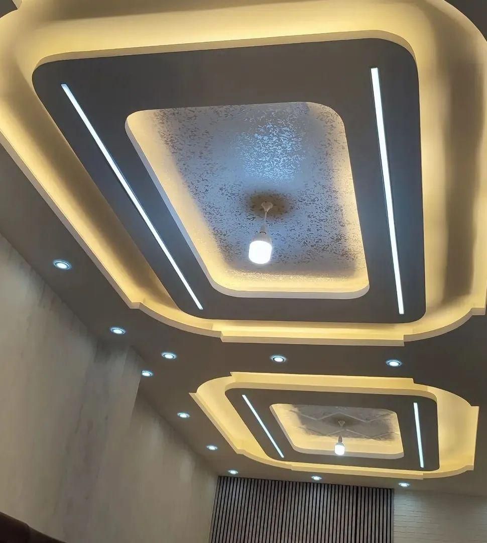 اجرای صفر تا صد سقف کاذب کناف، نور پردازی و نقاشی|خدمات پیشه و مهارت|پرند, فاز ۰|دیوار