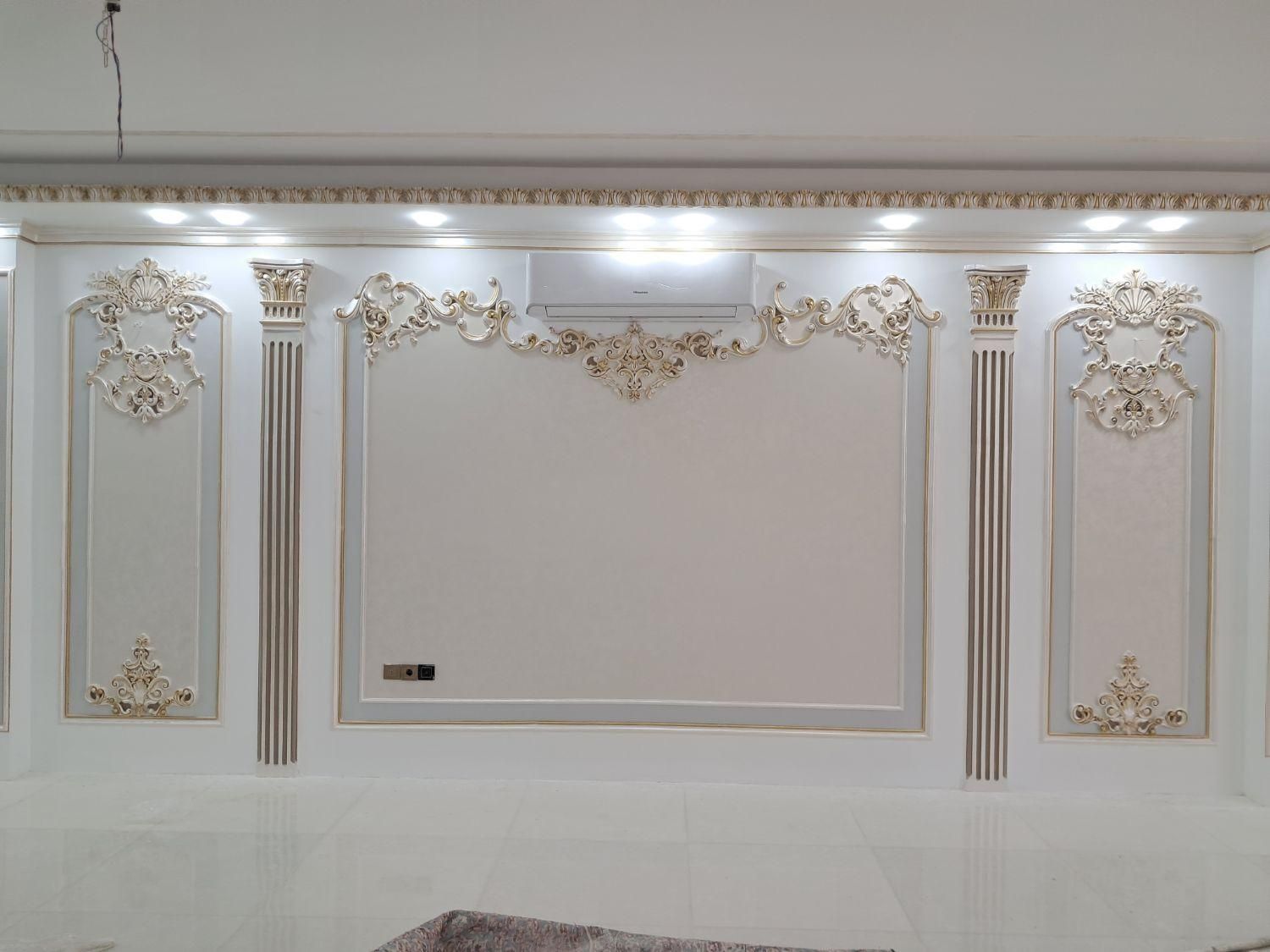 گچبری مدرن پیش ساخته پتینه کاری میکروسمنت ورق طلا|خدمات پیشه و مهارت|مشهد, وکیلآباد|دیوار