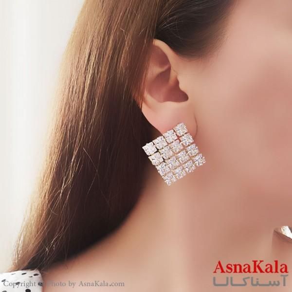 گوشواره جواهری استیل ۳۱۶ زنگ ثابت|بدلیجات|مشهد, جلالیه|دیوار
