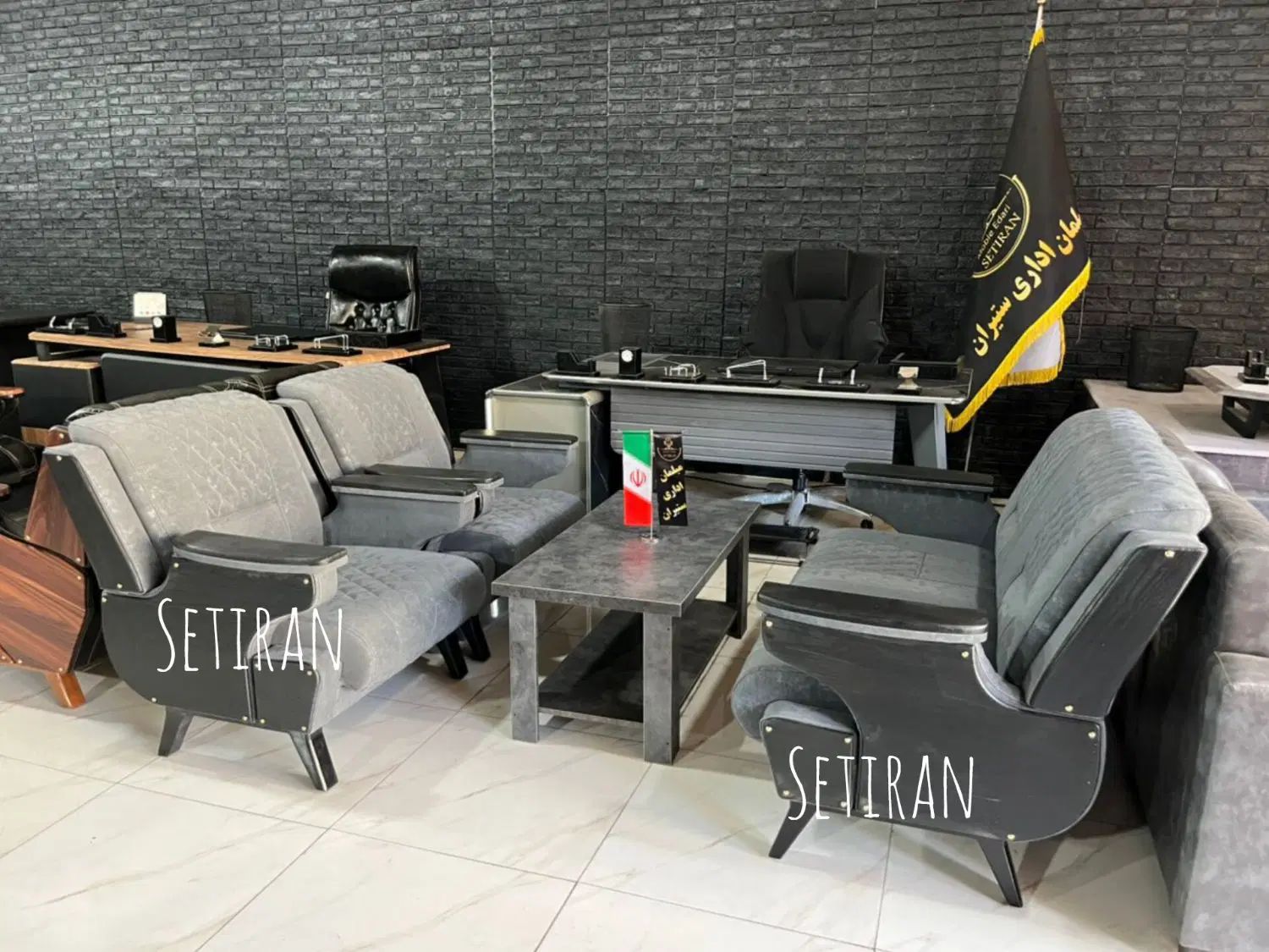 مبل اداری آلمینیوم چرم پارچه الگرو|دفتر کار|تهران, یافت آباد جنوبی|دیوار
