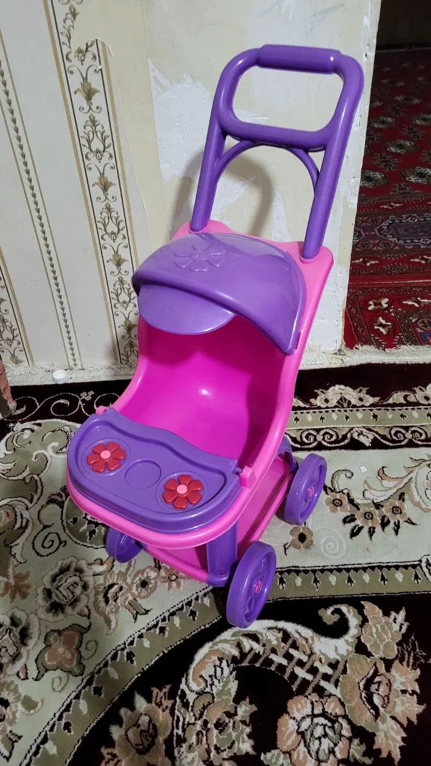 کالسکه پلاستیکی اسباب بازی|اسباب‌بازی بچه|مشهد, مشهدقلی|دیوار