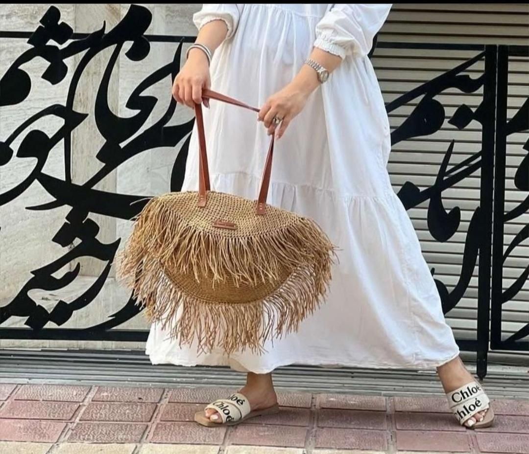 بافت دیوار کوب (ماندالا) وکیف و صندل وکمربند رافیا|صنایع دستی و سایر لوازم تزئینی|ری, شهید غیوری (ابن باویه)|دیوار
