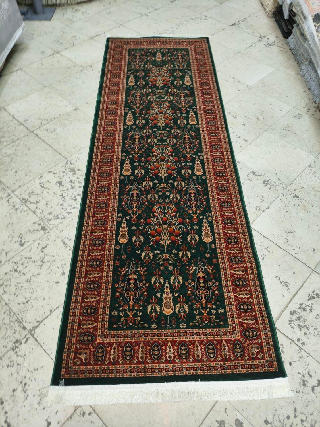 قالیچه سبز ۱ در ۲ و ۱ در ۳ و ۱ در ۴ طرح بختیاری|فرش|مشهد, امیر المومنین|دیوار