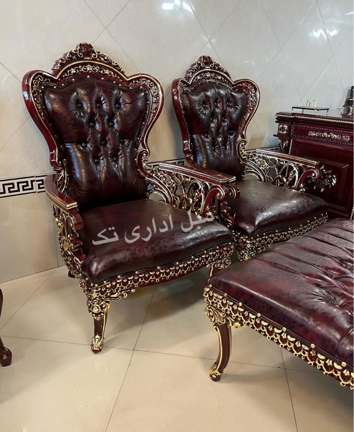 مبلمان اداری میزومبل لاکچری آنتیک مدیریت چوبی|مبلمان اداری|چهاردانگه (تهران), |دیوار