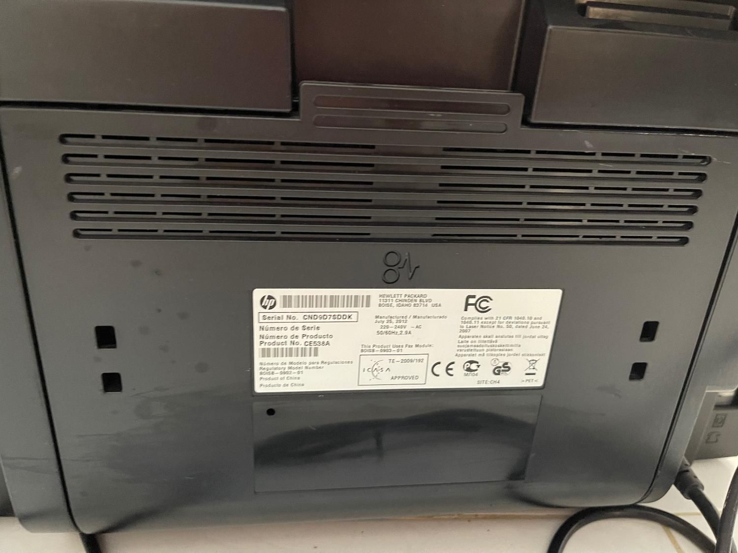 پرینتر چهار کاره HP LaserJet 1536dnf MFP|پرینتر، اسکنر، کپی، فکس|ساری, |دیوار