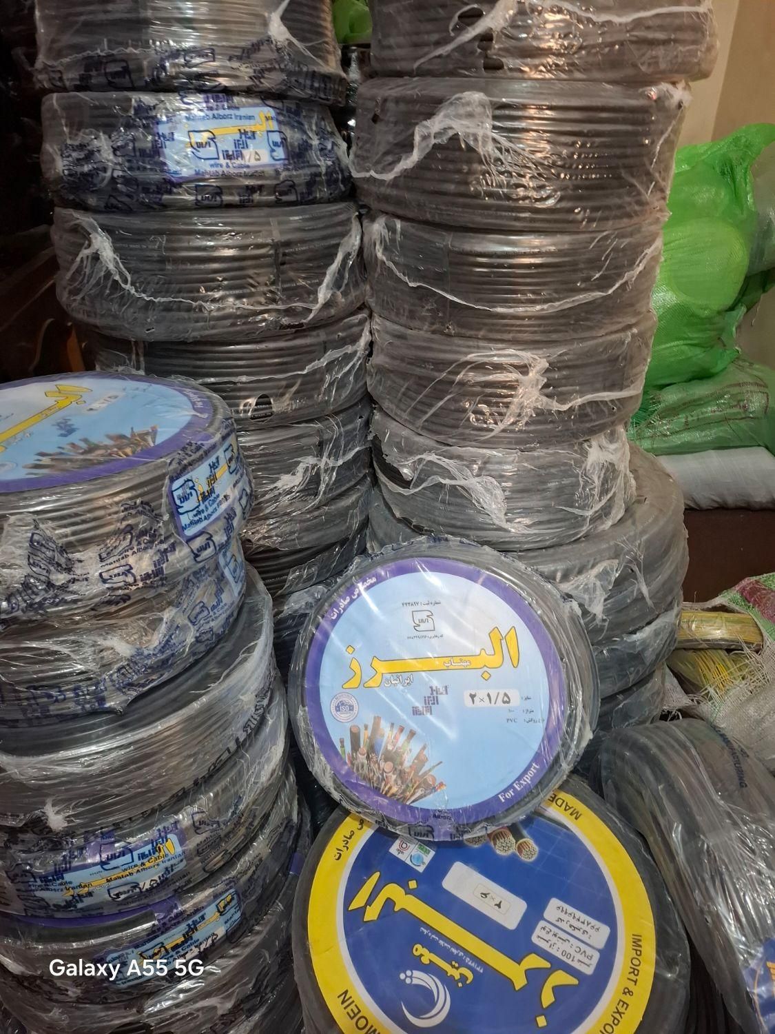 صد متری کا سیم آبل برق|مصالح و تجهیزات ساختمان|شوش, |دیوار