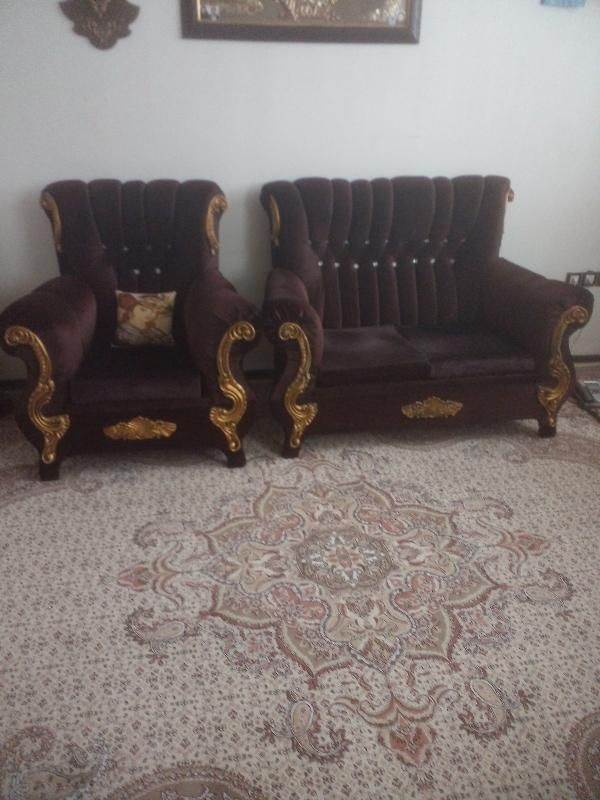 مبلمان هفت نفره سالم|مبلمان خانگی و میز عسلی|قوچان, |دیوار