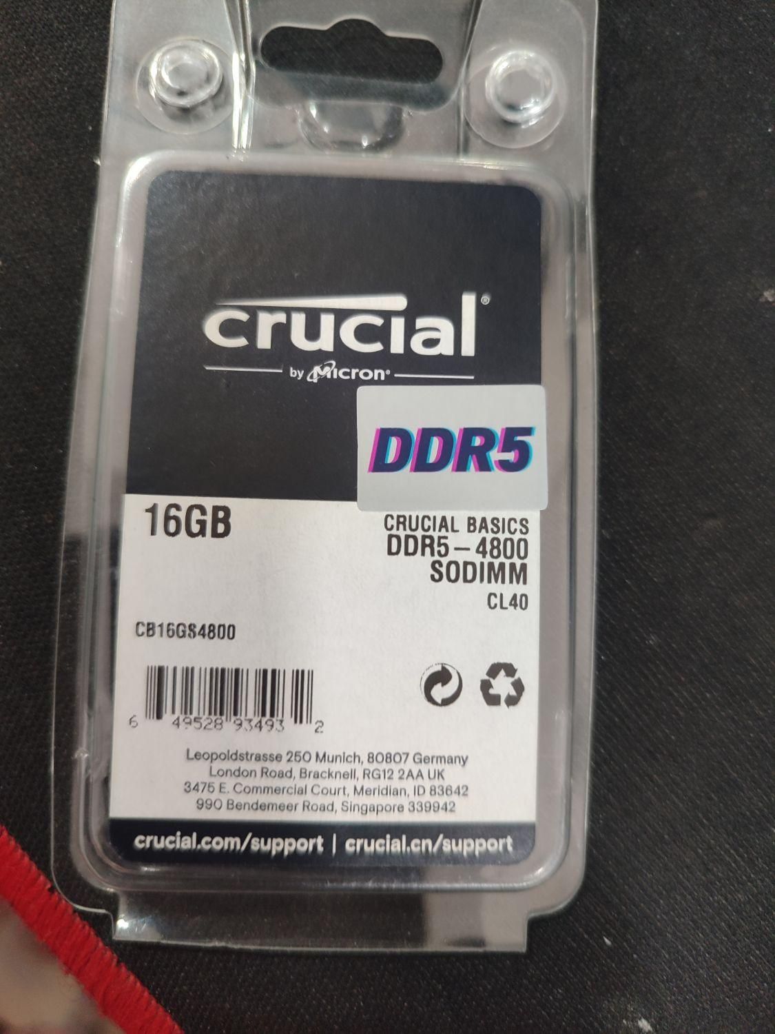 رم ۱۶ گیگ DDR5 لپ تاپی CL40|قطعات و لوازم جانبی رایانه|بوکان, |دیوار