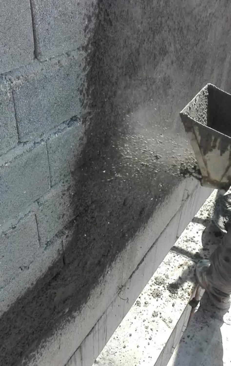 سیمان کاری با دستگاه بادی بدونه برق|خدمات پیشه و مهارت|همدان, |دیوار