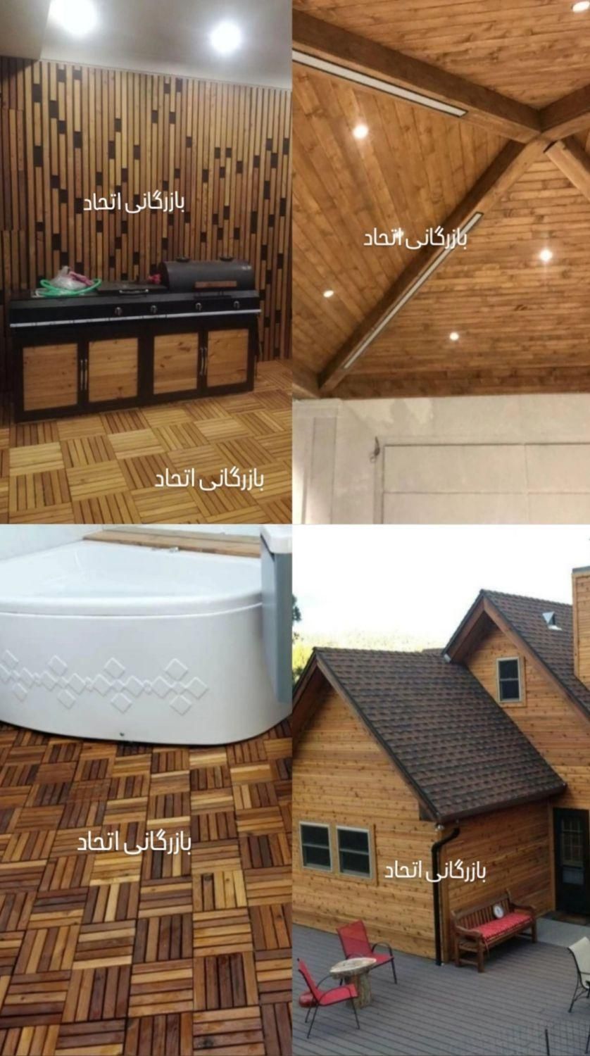 پخش و اجرا چوب ترموود و چوب روسی لمبه|مصالح و تجهیزات ساختمان|تبریز, |دیوار