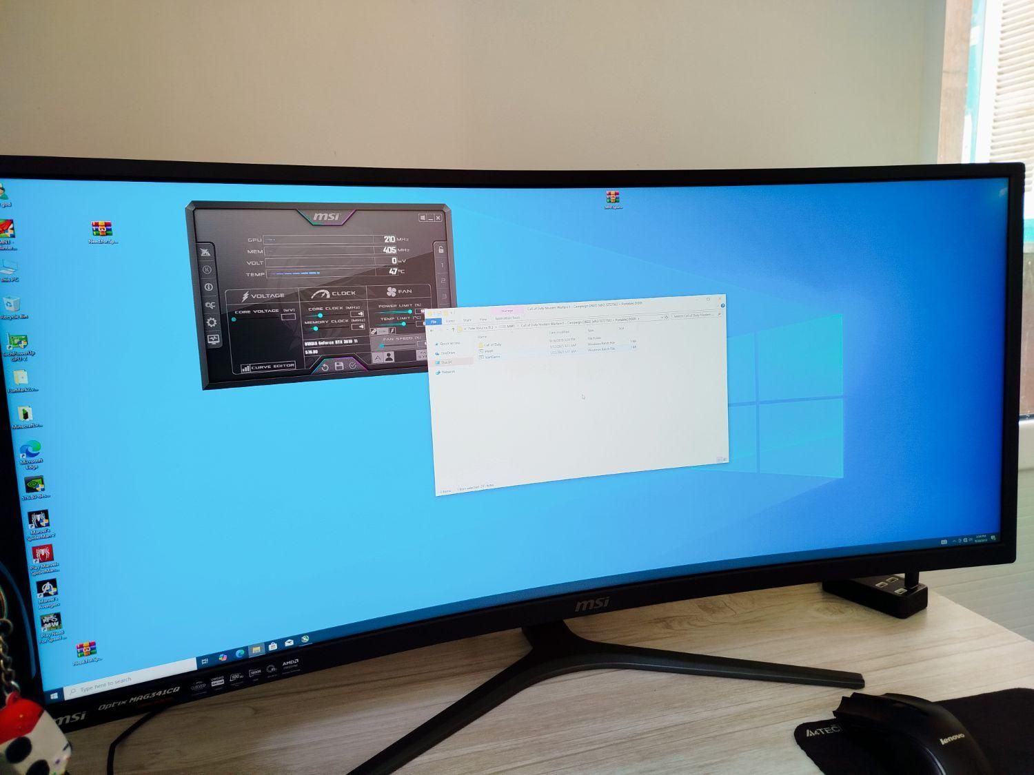 مانیتور گیمینگ منحنی 34 اینچ msi optix mag341cq|قطعات و لوازم جانبی رایانه|اندیشه, |دیوار