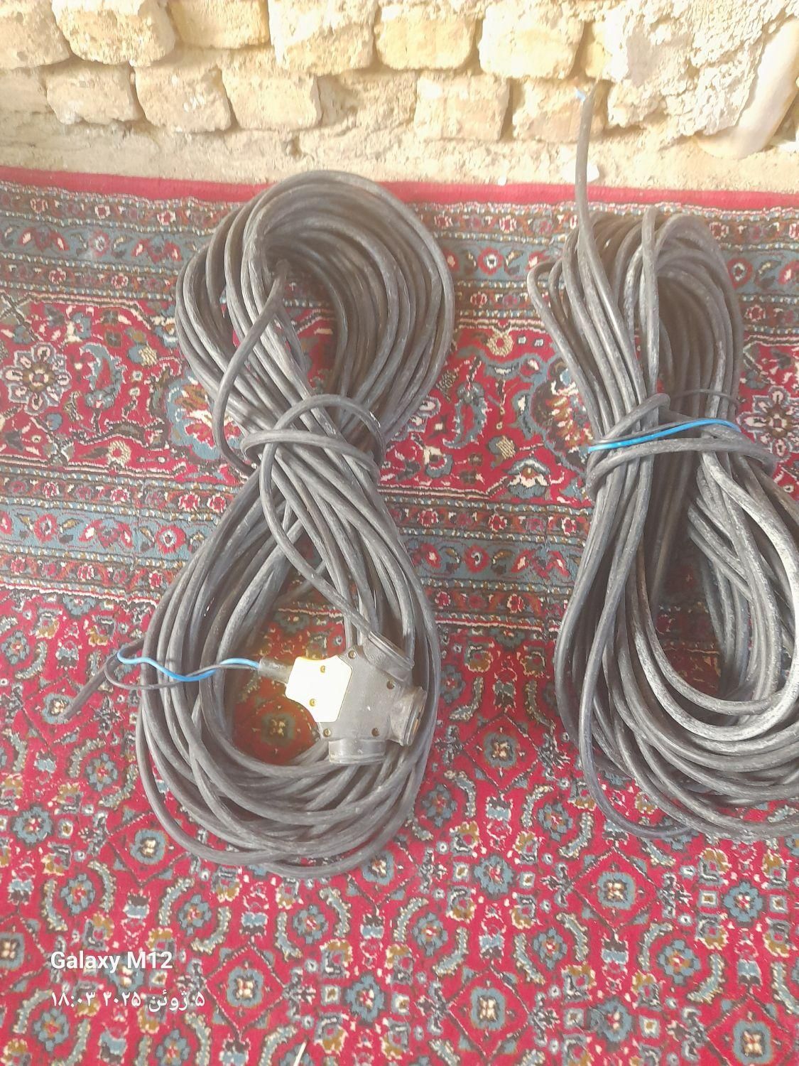دو عدد کابل هر عدد ۳۰ متر روی هم ۶۰ متر|ابزارآلات|الیگودرز, |دیوار