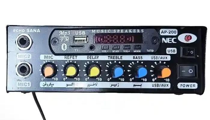 اکو آمپلی فایر ان ای سی NEC AP-200|سیستم صوتی خانگی|قم, تعویض پلاک|دیوار
