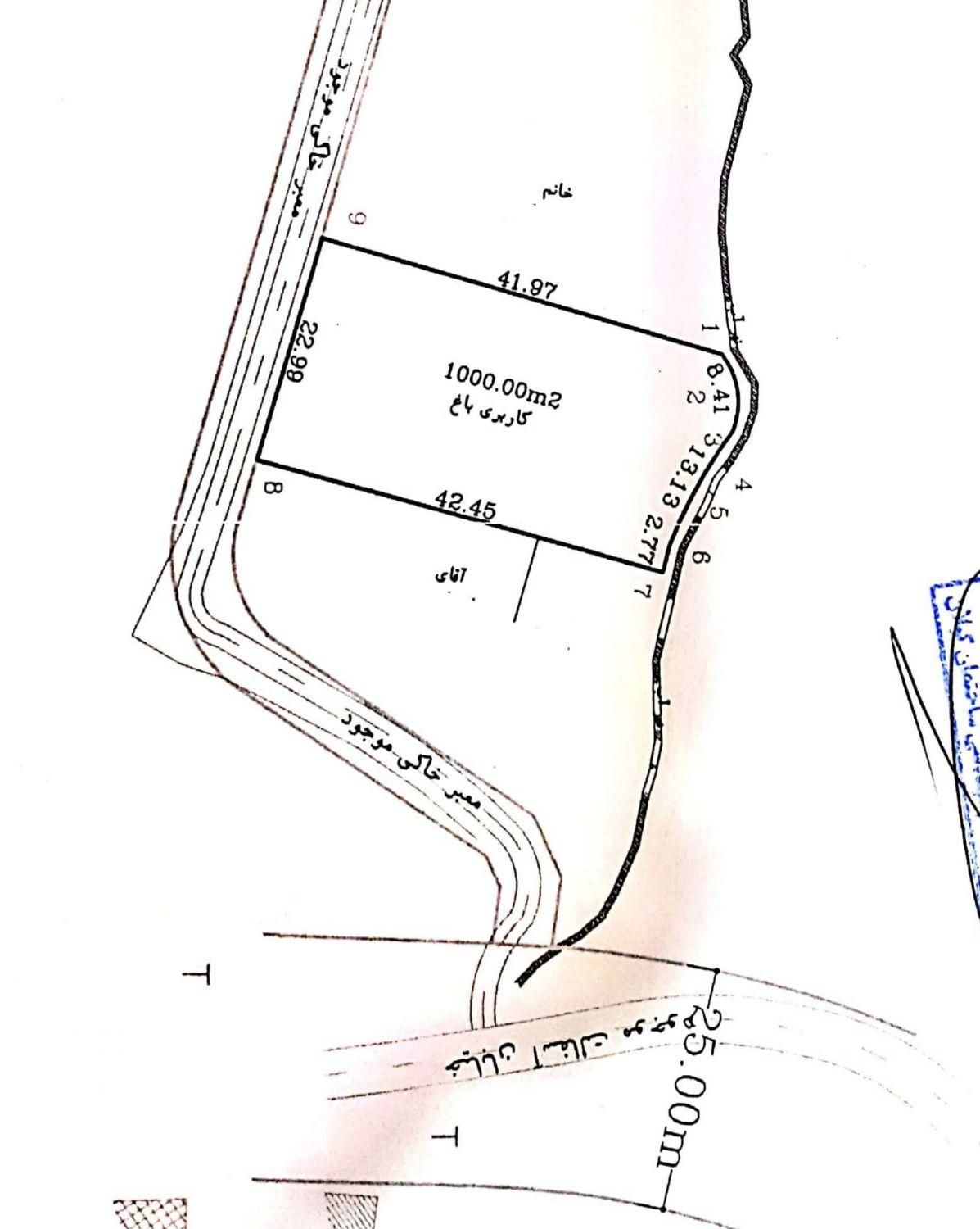 ۱۰۰۰ متر زمین / کوهپایه ای / دره جیر|فروش زمین و ملک کلنگی|لاهیجان, آهندان|دیوار