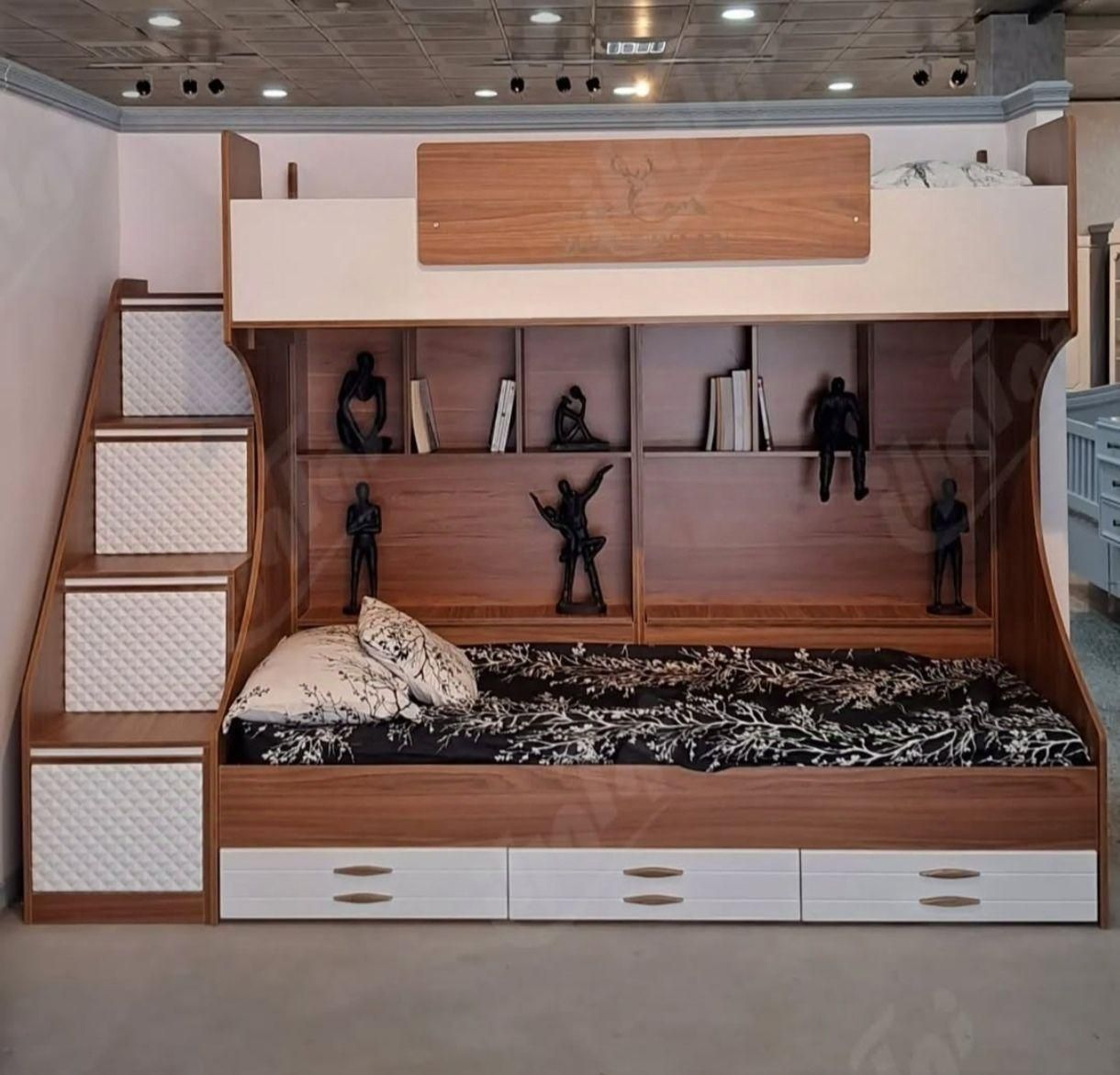 تخت خواب دوطبقه مدل خواب ماه|تخت و سرویس خواب|تبریز, |دیوار