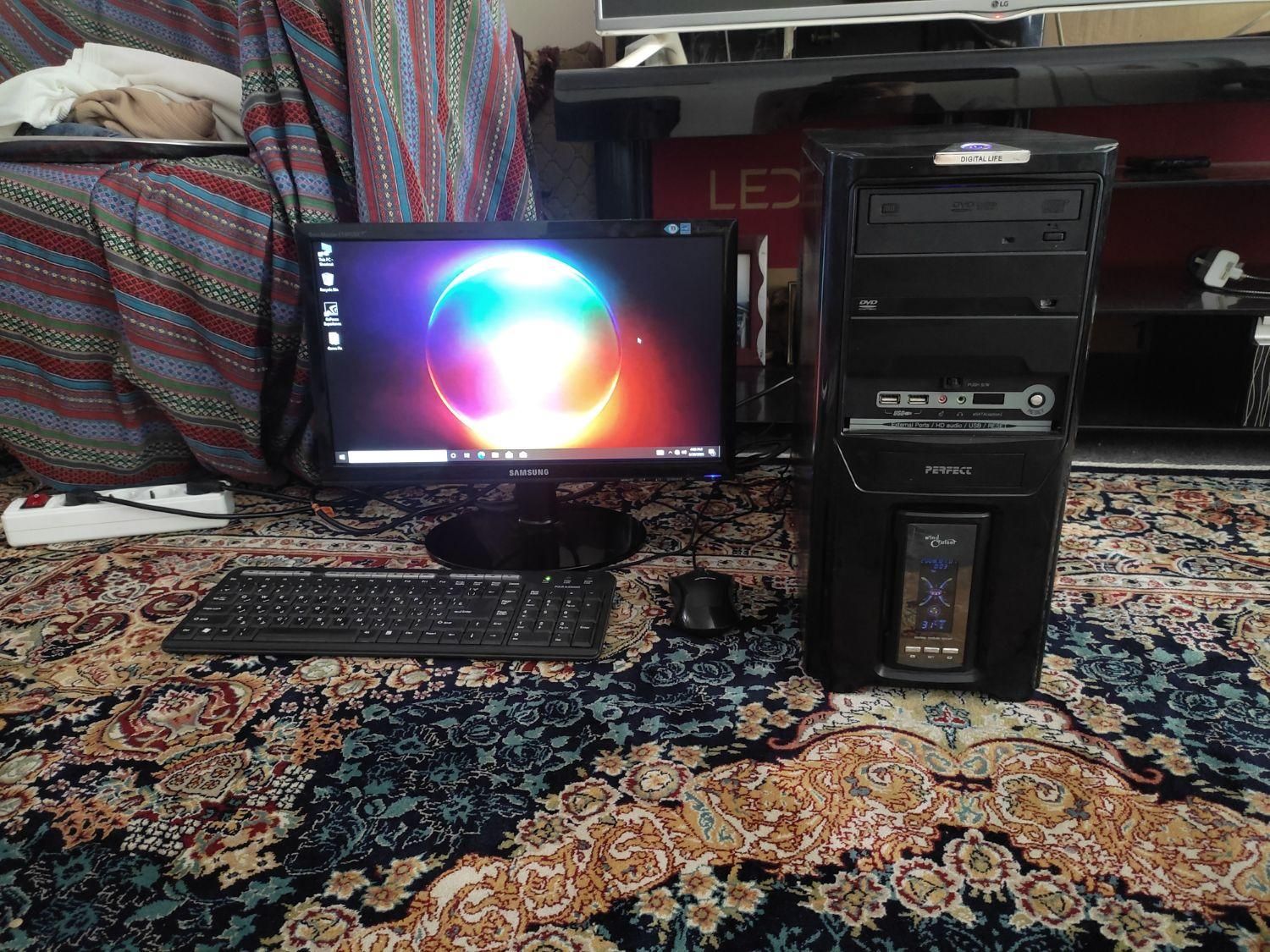 کامپیوتر گیمینگ CORE i5 رم 8 مانیتور LED 19|رایانه رومیزی|زنجان, |دیوار