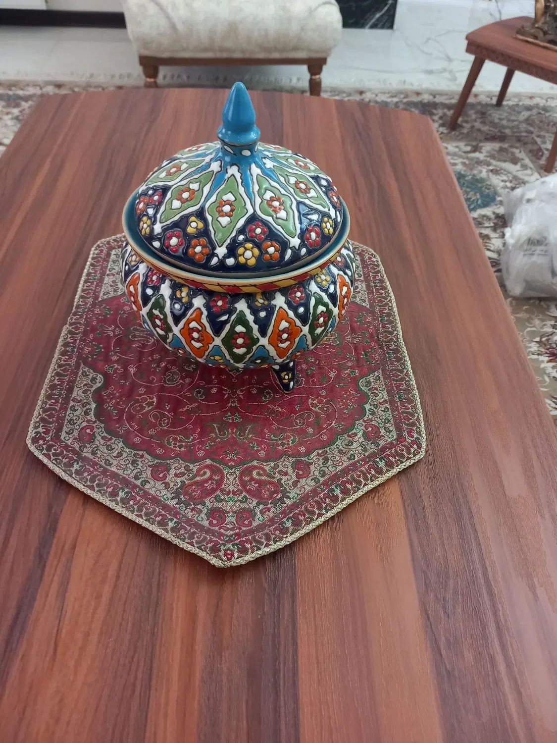 صنایع دستی لاله جین میوه، خوری ،شکلات خوری ، بشقاب|صنایع دستی و سایر لوازم تزئینی|کرج, کیانمهر|دیوار