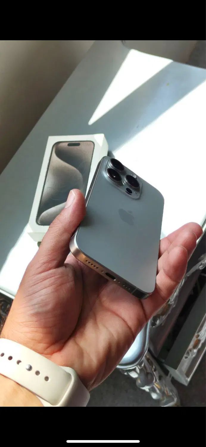 اپل iPhone 15 Pro با حافظهٔ ۱۲۸ گیگابایت|موبایل|مشهد, سید رضی|دیوار