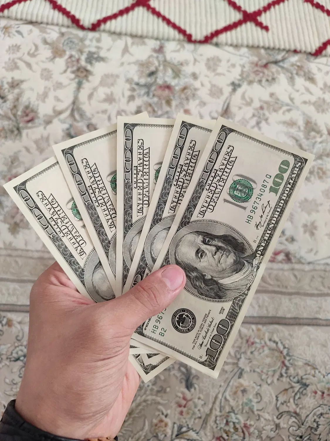 500 دلار کلکسیونی و خاص پشت سریال جفت بانکی|کلکسیون سکه، تمبر، اسکناس|تهران, نیروی هوایی (پیروزی)|دیوار